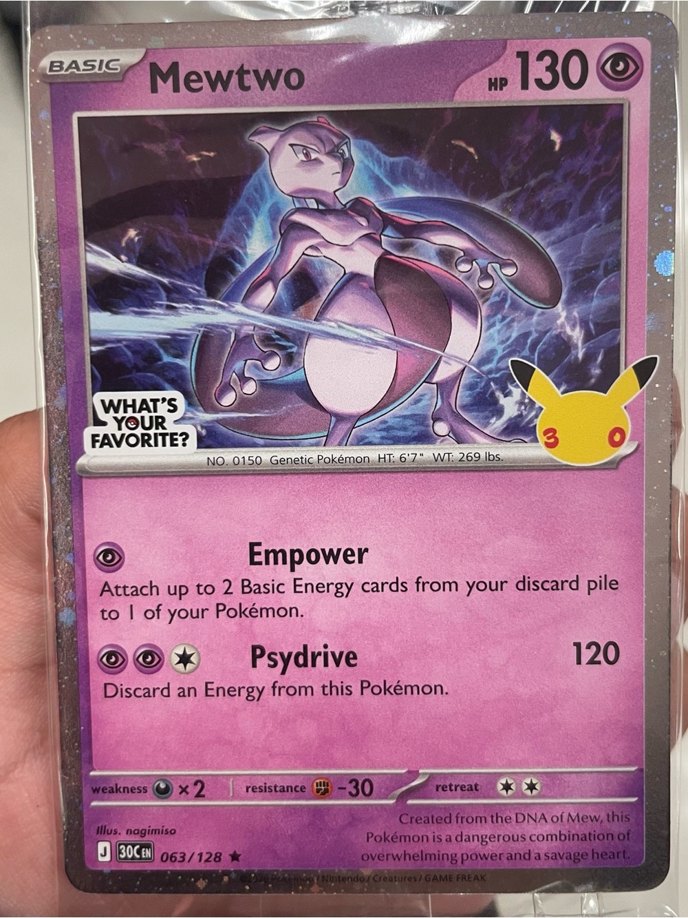 Target Mewtwo Pokemon Promo Family Event 30th Anniversary (Sealed!)
